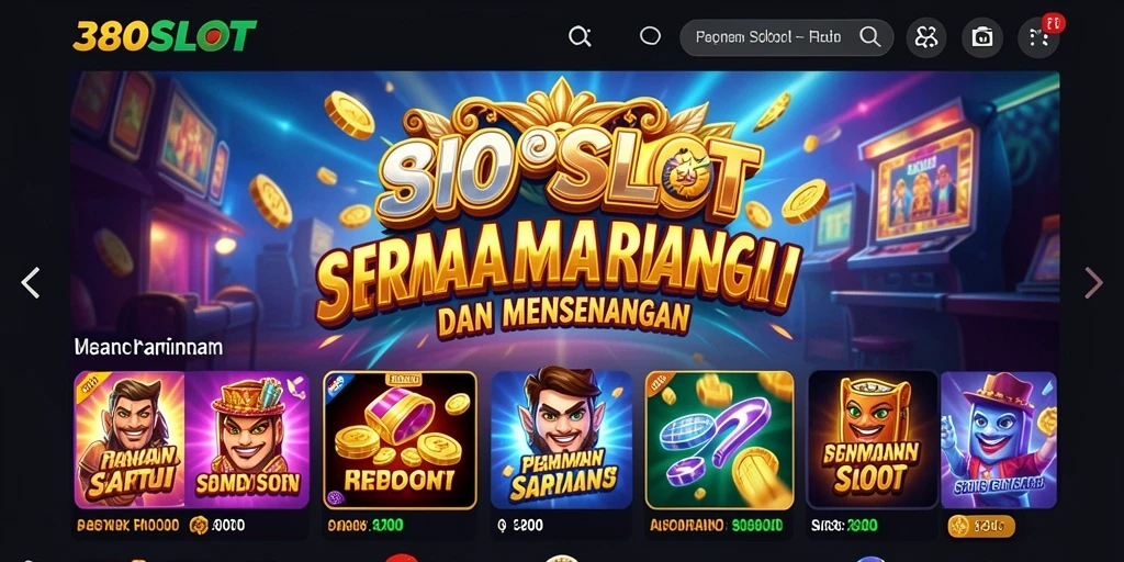 Tampilan screenshot 380SLOT menampilkan permainan slot yang ceria dan menghibur.