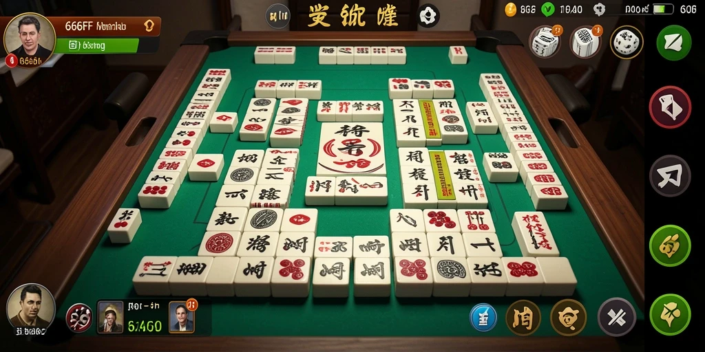 Tampilan gameplay Mahjong di 666F yang menantang dan menarik.