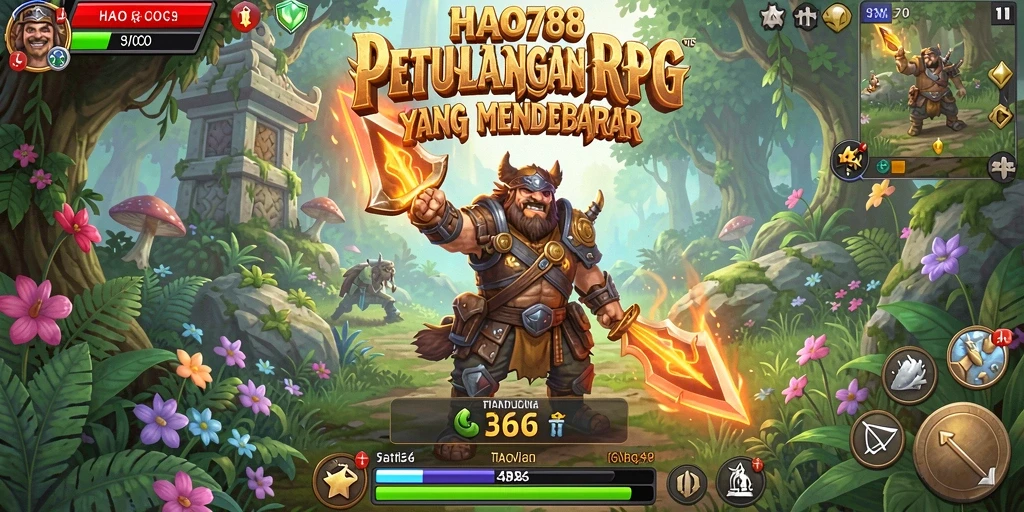 Tampilan menarik dari gameplay HAO788 dengan aksi petualangan RPG yang seru.
