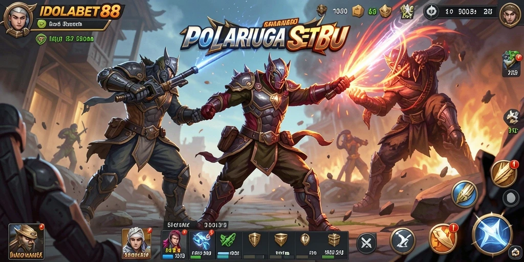 Screenshot gameplay IDOLABET88 menampilkan aksi penuh adrenalin.