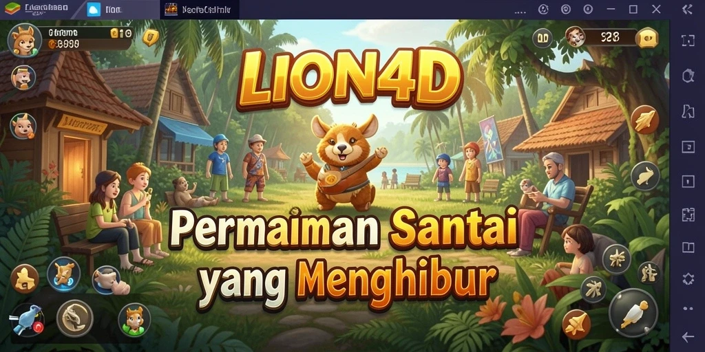 Screenshot gameplay LION4D yang menampilkan kesenangan bermain.
