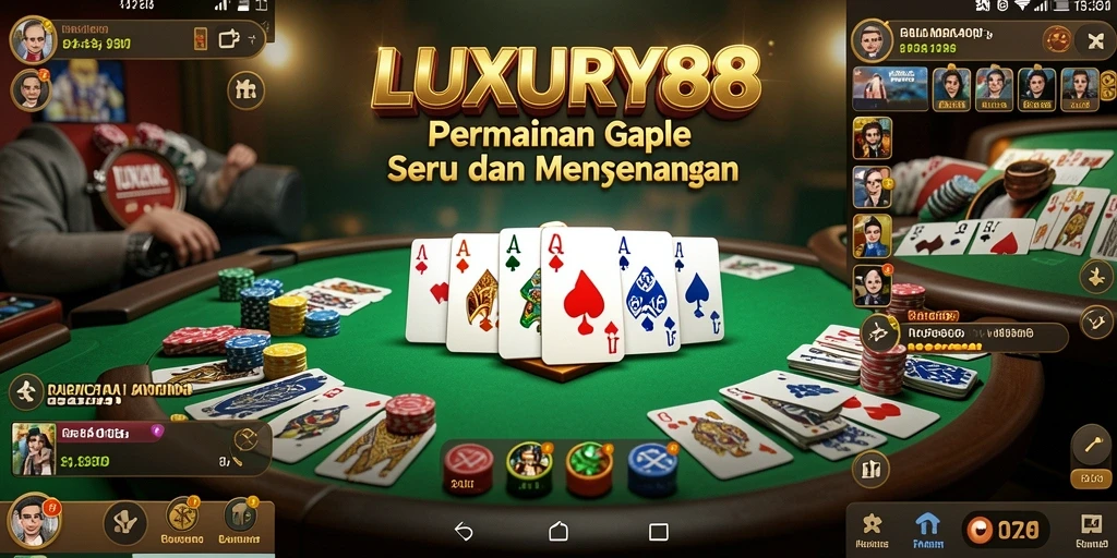 Gameplay Gaple yang seru dan menarik di LUXURY88.