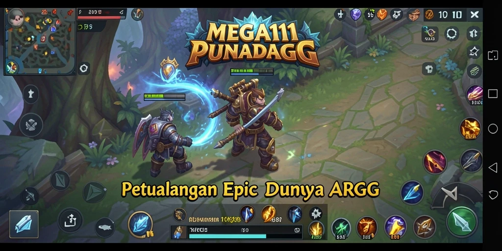 Tampilan gameplay mendebarkan di MEGA111 dengan pertempuran yang intens.