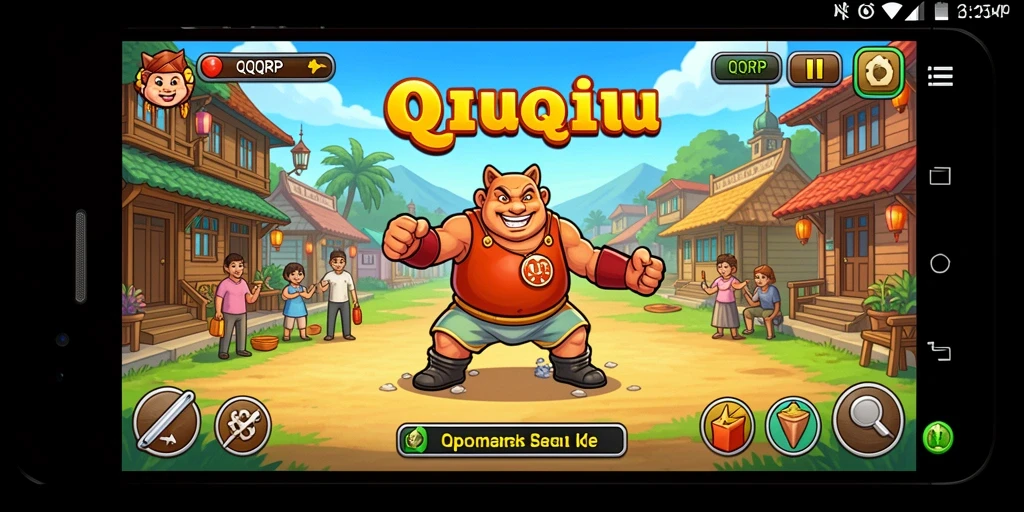 Screenshot QQRP menampilkan sesi permainan QiuQiu yang mendebarkan.